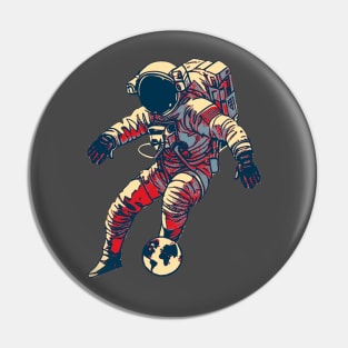 Astronaut Football Player Pin