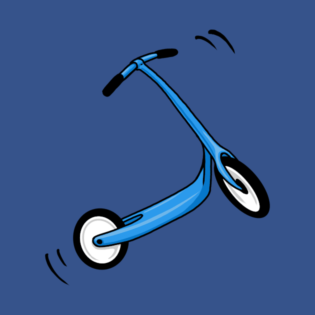 Retro Toy Scooter Blue by y30man5