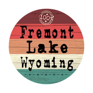 Fremont Lake Wyoming retro T-Shirt