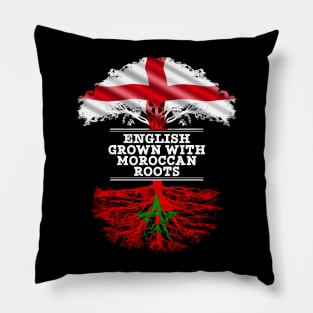 English Grown With Moroccan Roots - Gift for Moroccan With Roots From Morocco Pillow