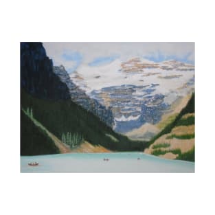 Lake Louise, near Banff, Canadian Rockies - in Oils T-Shirt