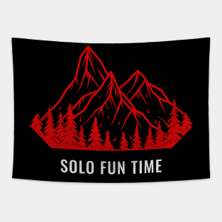 Solo Fun Time, Solo Traveling, Solo Adventure Tapestry