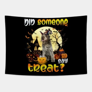 Wirehaired Pointing Griffon Did Someone Say Treat Halloween Tapestry