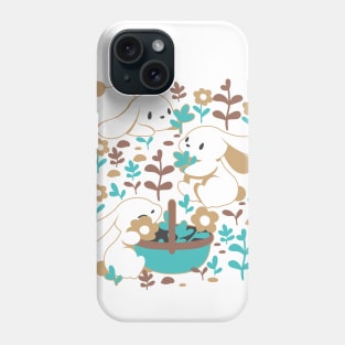 Cute Spring Bunny and Easter Garden Alternate Design Phone Case