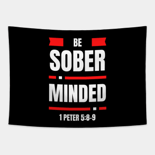 Be Sober Minded | Christian Typography Tapestry