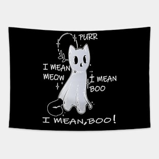 funny cat halloween cat lover Tapestry