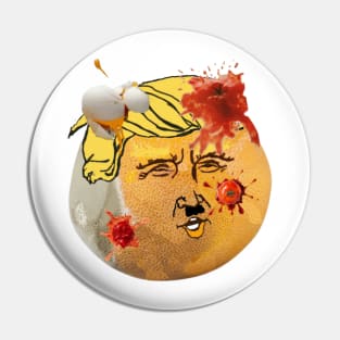 Rotten Orange - Dump tRump - Front Pin