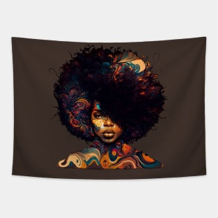 afro vintage style Tapestry