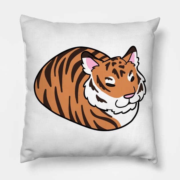 Tiger Cat Loaf Pillow by little-ampharos