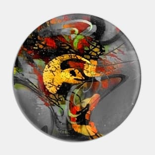 Abstract swirls painting Pin