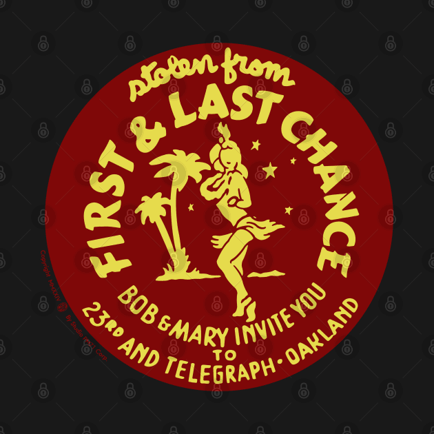 Vintage First Last Chance Tiki Bar by StudioPM71