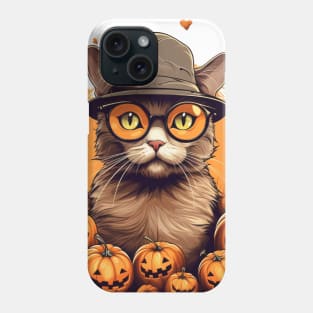 halloween cat Phone Case