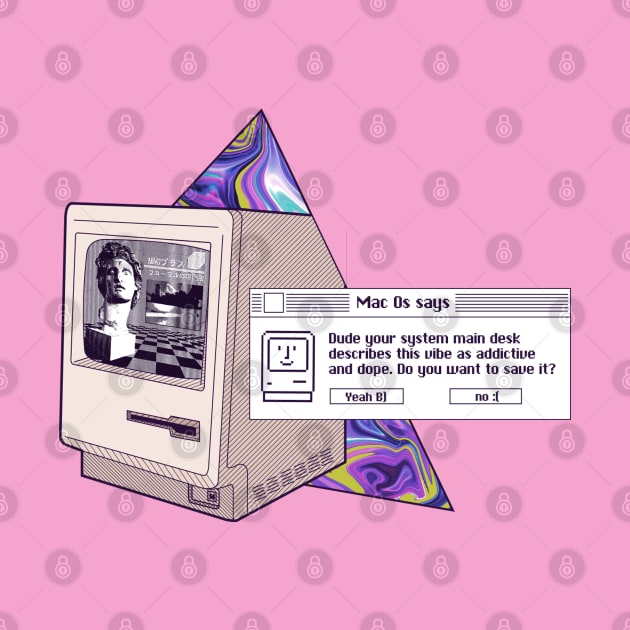 Vaporwave macintosh 128k by fm_artz