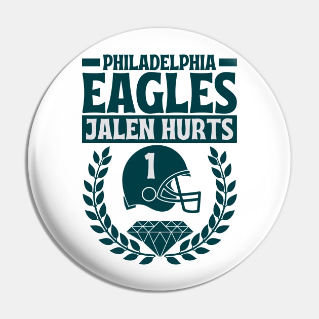 Philadelphia Eagles Jalen Hurts 1 Helmet American Football Pin by Astronaut.co