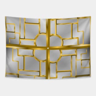 Golden Silver Geometric Mosaic COMPLETE: Luxurious Modern Art Collection Dash Stickers T-Shirts Iphone Cases Tapestry