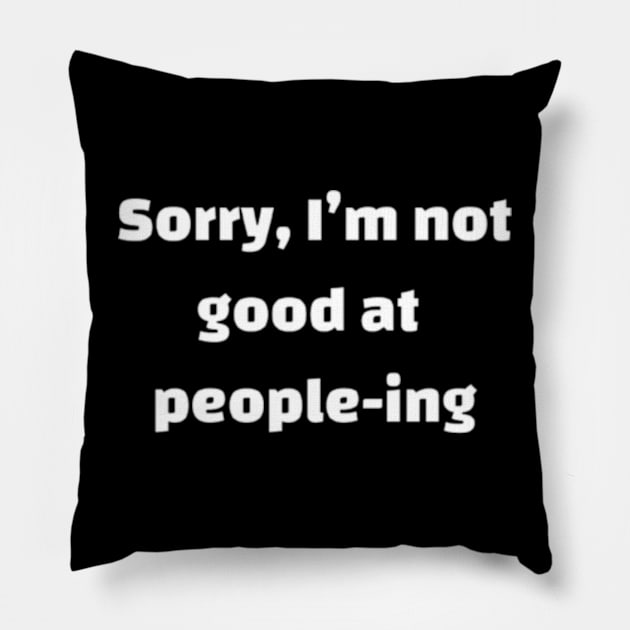 Sorry, i'm not good at people-ing Pillow by horse face