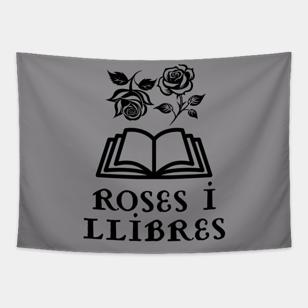 Roses & Books Sant Jordi Tapestry by stressless