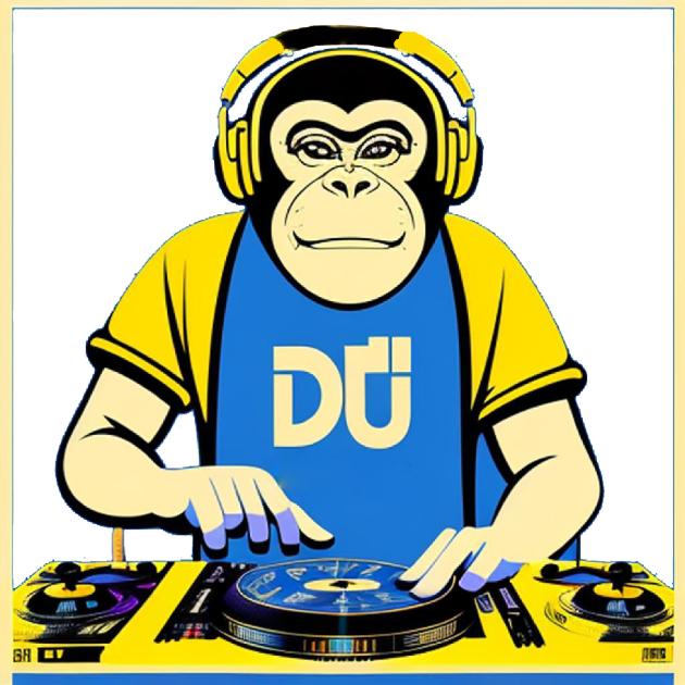 DJ Monkey Thinker Kids T-Shirt by Yourex