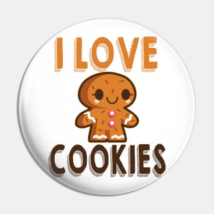 I Love Cookies Pin