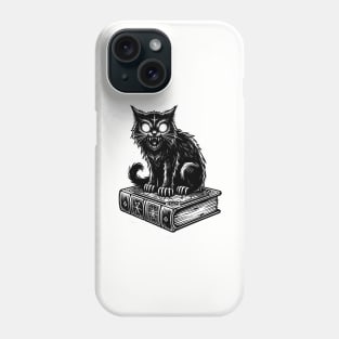 horror evil cat Phone Case