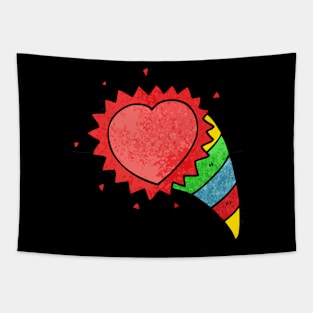 rocket heart Tapestry