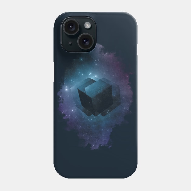 Space Cube Phone Case by Sitchko