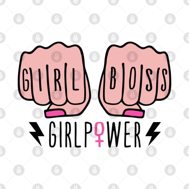 Girl Boss Girl Power Gift by BadDesignCo