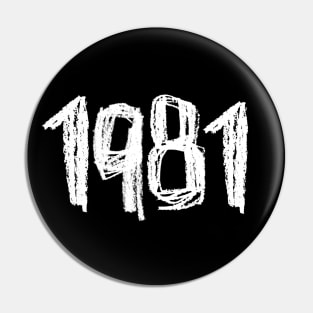 1981 Birthday, Birth Year 1981, 81 Pin