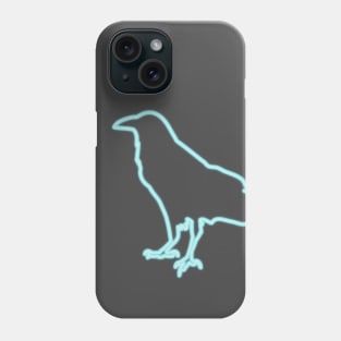 80's Gift 80s Retro Neon Sign Crow Phone Case