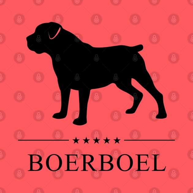 Boerboel Black Silhouette by millersye