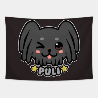 KAWAII Puli Dog Face Tapestry