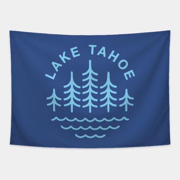 Vintage Lake Tahoe Tapestry by lorenklein