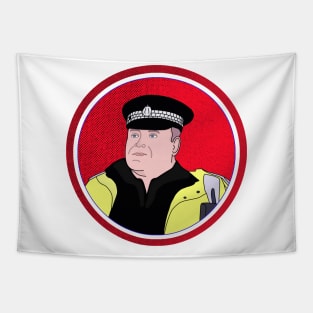 Police Officer Tapestry