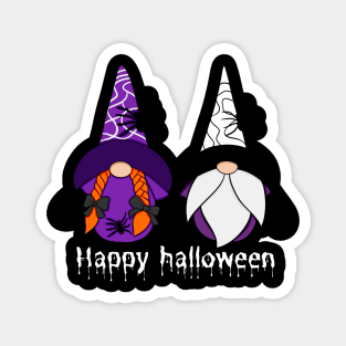 Happy Halloween! Cute Halloween Gnomes Spiders Autumn Vibes Halloween Thanksgiving Magnet