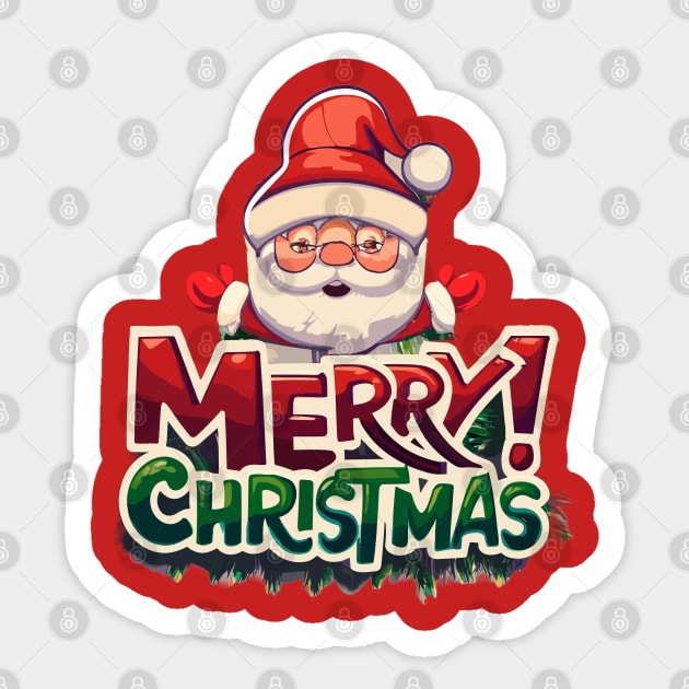  Dohia Christmas Stickers Merry Christmas Santa