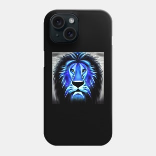 COSMIC BLUE LION Phone Case