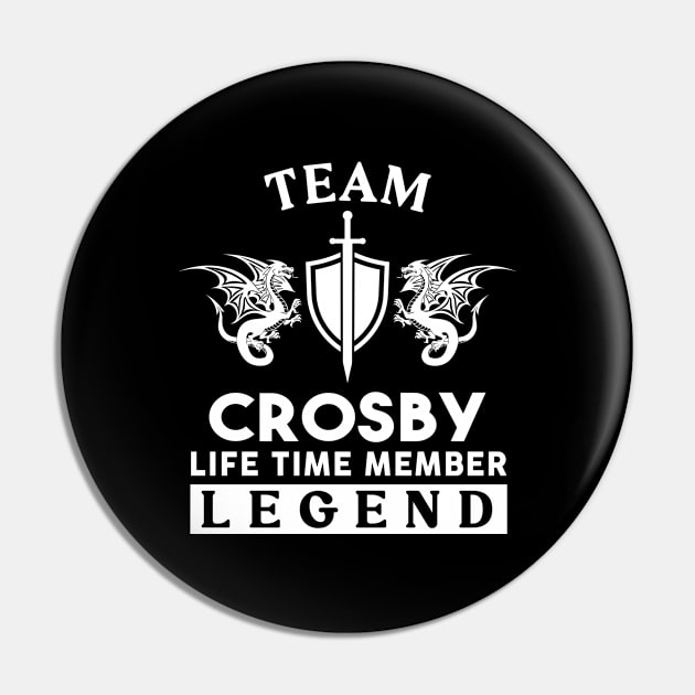 Crosby Name T Shirt - Crosby Life Time Member Legend Gift Item Tee Pin by unendurableslemp118