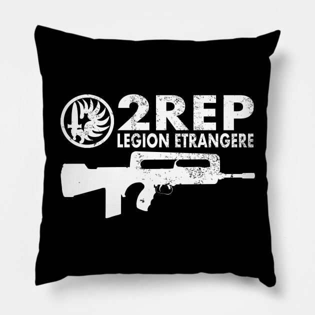 2 REP Foreign Legion (distressed) Pillow by TCP