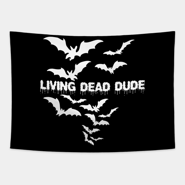 Living Dead Girl Gothic Vampire Twilight Grunge Punk Post Bats Wings Tapestry by Prolifictees