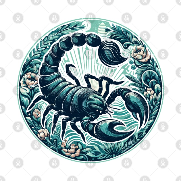 "Scorpio Mystique: Celestial Depths"- Zodiac Horoscope Star Signs by stickercuffs