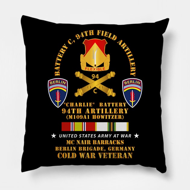 C Btry 94th Artillery - Berlin Bde w COLD SVC Pillow by twix123844