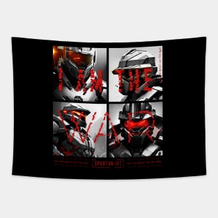 Halo game quotes - I AM THE WAR Spartan 117 Tapestry