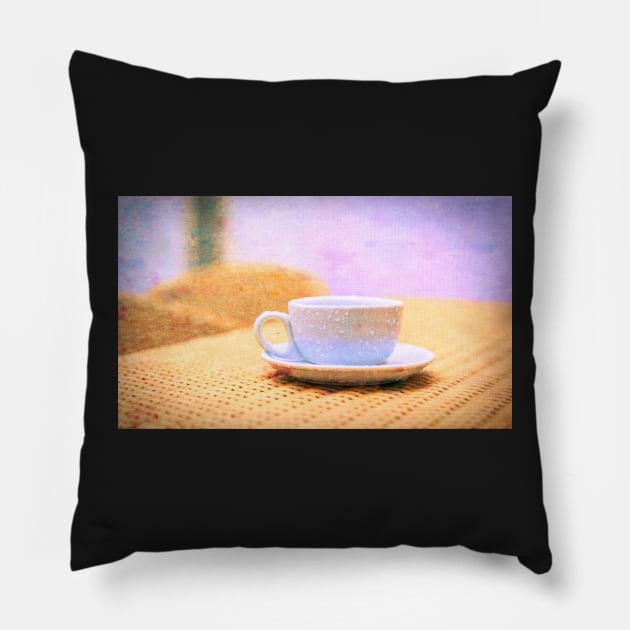 White Cup#4 Pillow by RJDowns