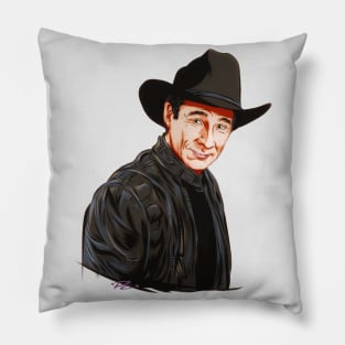 Clint Black - An illustration by Paul Cemmick Pillow