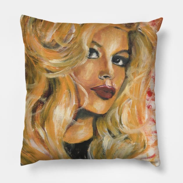 Enfant terrible Pillow by Svetlana Pelin