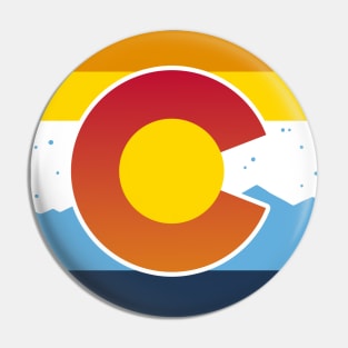 Colorado Flag AroAce Pride Pin