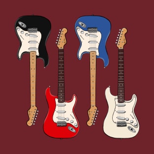 Four Stratocasters T-Shirt