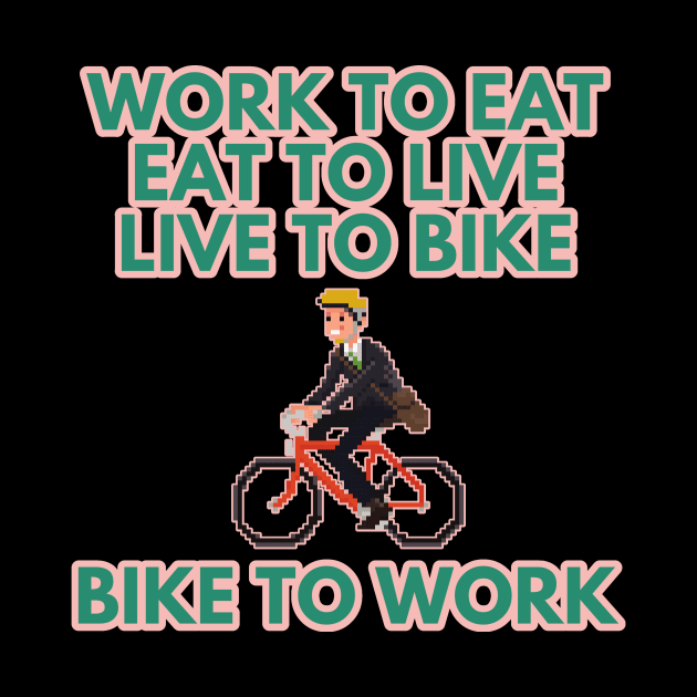 Bike To Work by MhyrArt