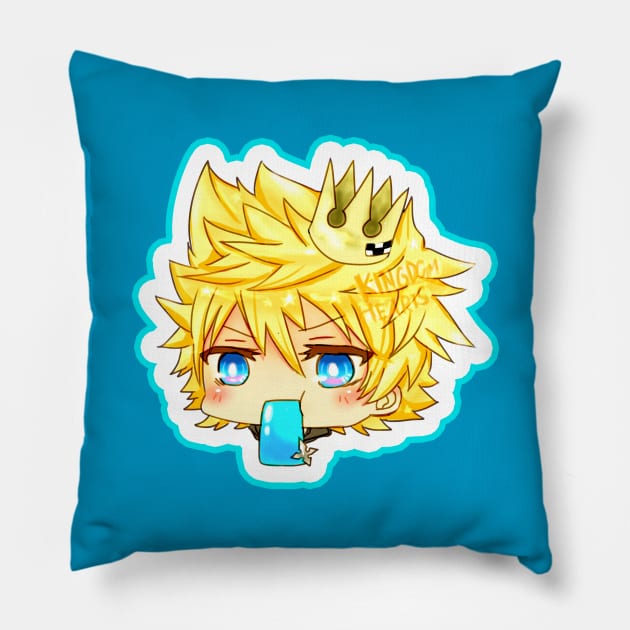 Roxas Seasalt Ice King Pillow by candypiggy