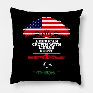 American Grown With Libyan Roots - Gift for Libyan From Libya Pillow